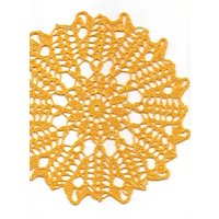Häkeldeckchen Spitze Orange Handgemachte Leinen Handgefertigte Runde Deckchen Gehäkelte Mittelstück Lacy Home Decor Hochzeit Dekorative Boho Design von TheDoiliesEmporium
