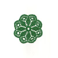 Mini-Häkeldeckchen Spitzendeckchen Tischdekoration Gehäkeltes Deckchen Herzstück Handgemachtes Hochzeitsdeckchen Serviette Boho Dekor Runde Grüne von TheDoiliesEmporium