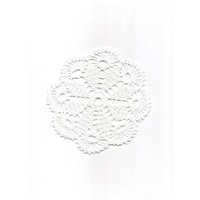 Mini-Häkeldeckchen Spitzendeckchen Tischdekoration Gehäkeltes Deckchen Herzstück Handgemachtes Hochzeitsdeckchen Serviette Boho Dekor Runde Weiße von TheDoiliesEmporium