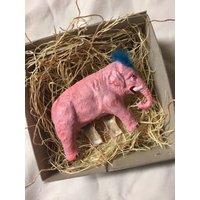 Neuer Dresdner Christbaumschmuck 3D Papier Rosa Zirkus Elefant Dekoration von TheDresdenCottage