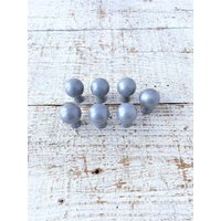 7 Schubladenknäufe Möbelknäufe Silber Kleine Knäufe Keramik-Schrankgriffe von TheDustyOldShack