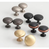 1.2" Schubladenknöpfe Schubladengriffe Möbelknäufe Schwarz Gold Nickel Grau Bronze 30mm W724 von TheFineHardware