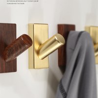 Zinklegierung Kupfer Holzmaserung Simple Haken Garderobenhaken Moderne Einzelhaken Wand Kook Rückhaken Schließe Möbel Hardware Wr110 von TheFineHardware