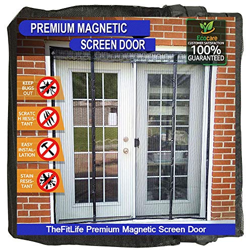 TheFitLife Fliegengitter Balkontür Ohne Bohren - 158x206cm Magnet Fliegengitter Tür Insektenschutz, Ideal für die Balkontür,Doppeltür und Terrassentür, Kinderleichte Klebemontage Ohne Bohren(Schwarz) TheFitLife Fliegengitter Balkontür Ohne Bohren - 158x206cm Magnet Fliegengitter Tür Insektenschutz, Ideal für die Balkontür,Doppeltür und Terrassentür, Kinderleichte Klebemontage Ohne Bohren(Schwarz) von TheFitLife