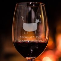 Trinknapf Für Katzenpersonal - Weinglas Mit Gravur Lustige Geschenkidee von TheFreeTribeDE