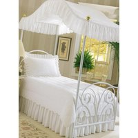 Neu Full Size Weiße Öse Mit Gesticktem Design Prinzessin Canopy Bed Fabric Top Neu Full Size Weiße Öse Mit Gesticktem Design Prinzessin Canopy Bed Fabric Top von TheFurnitureCove