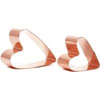 Handgefertigte Kupfer-Herz-Ausstechformen Backen & Fondant | 2Er-Set von TheFussyPup