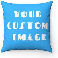 Ihr Bild - Design, Dass Ihre Eigenen Kissen Gesponnen Polyester Square Angepasst Bettwäsche von TheGabellaShoppe