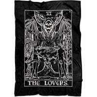 Die Liebende Tarot Karte Decke Sensenmann Halloween Decken Gothic Wohnkultur Schlafzimmer Goth Paare Werfen Gruselige Valentinstag Wirft | 80 "x60" Die Liebende Tarot Karte Decke Sensenmann Halloween Decken Gothic Wohnkultur Schlafzimmer Goth Paare Werfen Gruselige Valentinstag Wirft | 80 "x60" von TheGhoulishGarb