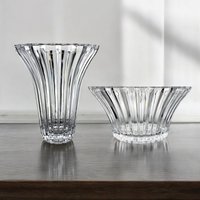 Balmore Von Studio Nova, Ein Paar 7 "H & 9" W Hohe Geriffelte Oder Ausgestellte Blumen Blumenvasen, Brautgeschenkartikel | Hergestellt in Japan von TheGiftCurator