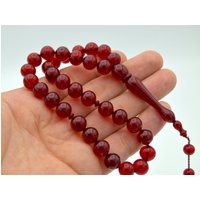 Handgefertigte Bernstein-Gebetsperlen, Sorgenperlen, Rosenkranz, Kehribar Tasbih | Rekonstituierte Bernsteinperlen von TheGiftUSA