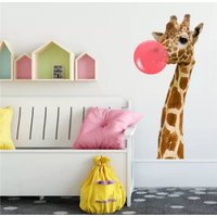 Giraffe Wandaufkleber/Animal Print Wandaufkleber/Kinderzimmer Dekor Idee/Unikat Wandtattoo Für Schlafzimmer/Spielzimmer von TheGifternator