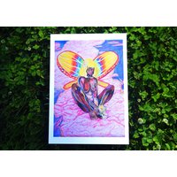 Die Gelbe Fee A4 Kunstdruck Die Gelbe Fee A4 Kunstdruck von TheGlitterGremlin