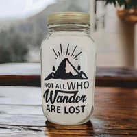 Travel Fund Einmachglas Nicht Alle, Die Wander Sind Verloren von TheGoldArrowBoutique