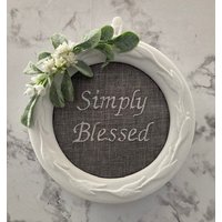 Einfach Gesegnetes Schild, Wandkunst von TheGratefulHeartShop