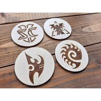 Starcraft 2 Untersetzer 4Er Set Terran Protoss Zerg Symbol Stream Spiel Fan Gaming Nerd Geek Geschenkidee Personalisierter Sc2 von TheGreatGifts