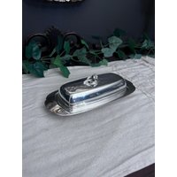 Vintage Oneida Silber Platte Butterdose Vintage Oneida Silber Platte Butterdose von TheGreyHouseshop