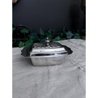 Vintage Rogers 989 Silberplatte Soft Butter Dish von TheGreyHouseshop