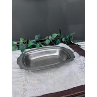 Vintage Silver Plate Rechteck Serviertablett 30 cm von TheGreyHouseshop