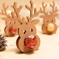 Rentier Gastgeschenk Weihnachten Geschenkanhänger Elch Mitbringsel Weihnachtskugel Tischdeko Winter Advent Baumschmuck Für Pralinen von TheHappyBoxde