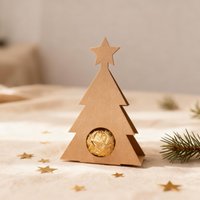 Weihnachtsbaum Gastgeschenk Weihnachten Geschenkanhänger Christbaum Mitbringsel Weihnachtskugel Tischdeko Winter Advent Baumschmuck Pralinen von TheHappyBoxde