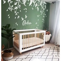 Weiß Tropical Wandtattoo Leave Design Aufkleber Family Home Kid Room Wandbild - Ht018_B von TheHappyTreeDesign