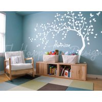Wind Baum Aufkleber Personalisierte Kinderzimmer Wand Kunst - Ht075 von TheHappyTreeDesign