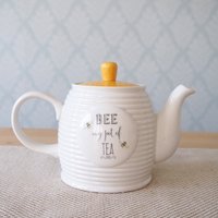 1 L Keramik-Teekanne Mit Bienenmotiv Und Gelbem Deckel, Geburtstagsgeschenke, Muttertagsgeschenke von TheHerbalTeaHouseUk