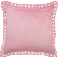 16 "x 16" Dekoratives Rosa Kissen Kissen, Samt Kissenbezug Bezug Border Couch Überwurf Einfarbig Muster Moderner Stil - Pink Crystal Palace 16 "x 16" Dekoratives Rosa Kissen Kissen, Samt Kissenbezug Bezug Border Couch Überwurf Einfarbig Muster Moderner Stil - Pink Crystal Palace von TheHomeCentric