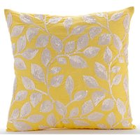 16 "x 16" Designer Gelb Kissen Kissen, Kunstseide Kissenbezug Blatt Bezug Natur Floral Tropical Style - Nature Is Classy von TheHomeCentric