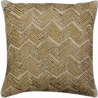 24 "x "/ 26 26" Dekorativer Beige & Gold Euro Sham, Leinen Werfen Sham Für Sofa Mit Zardozi Stickerei Modern - Twin Chevron von TheHomeCentric
