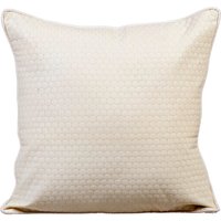 Dekorative Bienenstock Textur, Hexagon, Gitter Kissenbezug 16 "x 16", Kunstleder Weiß Wirf Für Sofa Solid - Invisible White von TheHomeCentric