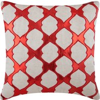 Dekorative Kissen 16 "x ", Kunstleder Dekokissen Rot Sofa Kissenbezug Abstraktes Muster Modernes Wohndekor - All Time Red Dekorative Kissen 16 "x ", Kunstleder Dekokissen Rot Sofa Kissenbezug Abstraktes Muster Modernes Wohndekor - All Time Red von TheHomeCentric