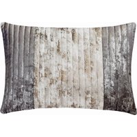 Dekorative Längliche/Lumbar Kissenbezug Grau Elfenbein Wildleder Mit Folie Patchwork & Quilt Kissen Für Couch Modern Dekor - Folienpalette von TheHomeCentric