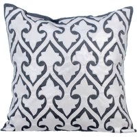 Dekoratives Graues Dekokissen Für Bett 24 "x "/ 26 ", Kunstleder Kissenbezug Benutzerdefiniertes Abstraktes Muster Modernes Zuhause - Aathma Dekoratives Graues Dekokissen Für Bett 24 "x "/ 26 ", Kunstleder Kissenbezug Benutzerdefiniertes Abstraktes Muster Modernes Zuhause - Aathma von TheHomeCentric