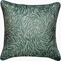 Designer Blauer Kissenbezug Für Bett 24 "x "/ 26 ", Jacquard Seide Werfen Dekokissen Abstraktes Muster Modern - Weicher Wirbel ." von TheHomeCentric