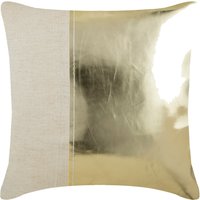Designer Dekokissen Bezug 16 "x 16", Kunstleder Sofa Kissen Metallic Gold Sofakissen Patchwork Bohemian Style - Better Half Designer Dekokissen Bezug 16 "x 16", Kunstleder Sofa Kissen Metallic Gold Sofakissen Patchwork Bohemian Style - Better Half von TheHomeCentric