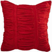 Designer Geraffte Rote Kissen Sham 24 "x 24"/26 26", Samtkissen Benutzerdefinierte Kissenbezug Solid Color Muster Modern Style Home - Red Beauty Designer Geraffte Rote Kissen Sham 24 "x 24"/26 26", Samtkissen Benutzerdefinierte Kissenbezug Solid Color Muster Modern Style Home - Red Beauty von TheHomeCentric