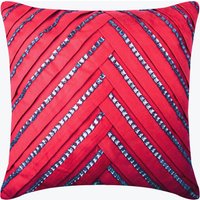 Designer Pintuck, Strukturierter Kissenbezug 16 "x 16", Faux Wildleder Toss Rot Kissen Gestreift Moderne Art - Red Smoke House Grill Designer Pintuck, Strukturierter Kissenbezug 16 "x 16", Faux Wildleder Toss Rot Kissen Gestreift Moderne Art - Red Smoke House Grill von TheHomeCentric