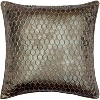 Designer Werfen Euro Sham 24 "x 24"/26 26" Folie Strukturierte Couch Champagner & Silber Modernen Stil - Wired Hive von TheHomeCentric