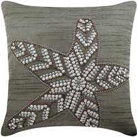 Euro Sham Cover Grau Designer 24 "x24"/26"x26", Art Silk Dekokissen Starfish Sofa Sea Creatures Beach Style - Starry Light von TheHomeCentric