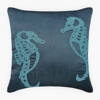 European Sham Cover Blue Designer 24"x24"/26"x26", Art Silk Euro Custom Sea Creatures Strand - Seepferdchen." European Sham Cover Blue Designer 24"x24"/26"x26", Art Silk Euro Custom Sea Creatures Strand - Seepferdchen." von TheHomeCentric
