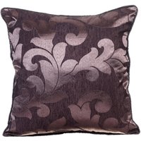 Jacquard Art Silk Purple Kissen 16 "x 16", Designer Kissenbezug Couch Werfen Abstraktes Muster Moderner Stil - Royal Passion von TheHomeCentric