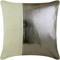 Kunstleder Anthrazit Dekokissen Benutzerdefinierte 16 "x 16" Dekorativer Sofa Werfen Couch Kissenbezug Patchwork - Better Half Charcoal Silber." von TheHomeCentric