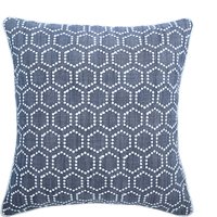 Leinen Couch Überwurf 16 "x 40 cm Designer Kissenbezug Gitter, Rankgitter, Hexagon, Stickerei Geometrisch - Schrank von TheHomeCentric