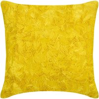 Luxus Gelb 40x40 cm Kissenbezug, Art Silk Sofakissen, Einfarbig Modern - Yellow Sunshine von TheHomeCentric