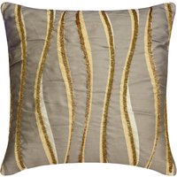 Dekorative Kissen 16 "x 16" Grau Jacquard Perlen Couch Sofa Dekokissen Bezug Abstrakt Zeitgenössisch Wohnkultur - Mystic Waves Dekorative Kissen 16 "x 16" Grau Jacquard Perlen Couch Sofa Dekokissen Bezug Abstrakt Zeitgenössisch Wohnkultur - Mystic Waves von TheHomeCentric