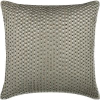 Seidensilber Euro Sham Cover 24 "x "/ 26 26", Luxus Bling Gestreiftes Muster, Moderner Stil - Silver Glow." von TheHomeCentric