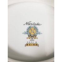 Noritake Sauciere Auf Servierplatte Fine China Modernes Design Silber Zierleiste 16, 5 cm Basis - Reina von TheHoneycombMarket
