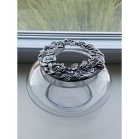 Redcliffe Offene Getrocknete Kräuter Klare, Nahtlose Glasschale Mit Zinndeckel - Badezimmer-Duftdekor Alter Dish -Vanity Accent von TheHoneycombMarket